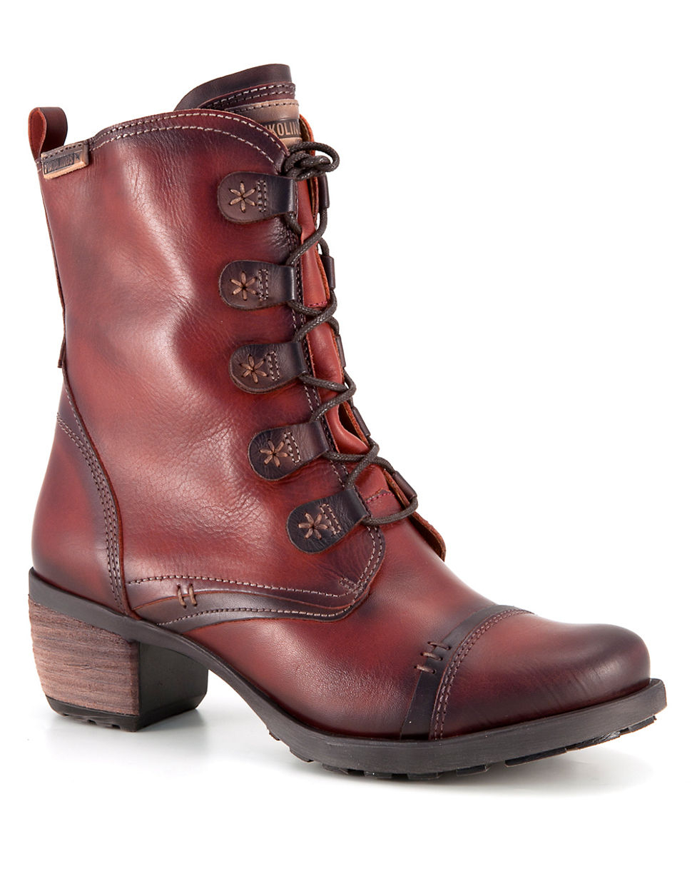 Pikolinos Le Mans Leather Boots In Red Lyst pikolinos-le-mans-leather-boots-in-red-lyst