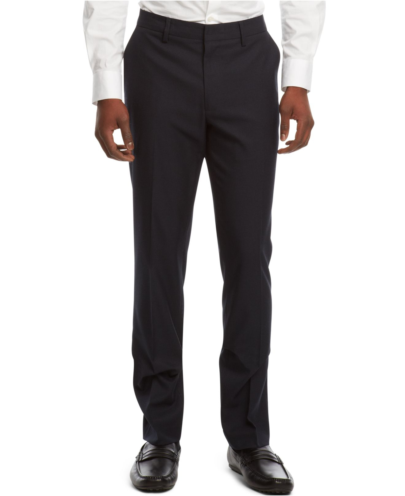 Cole Reaction Slant Pocket Dress Pants in Blue for Men (Indigo