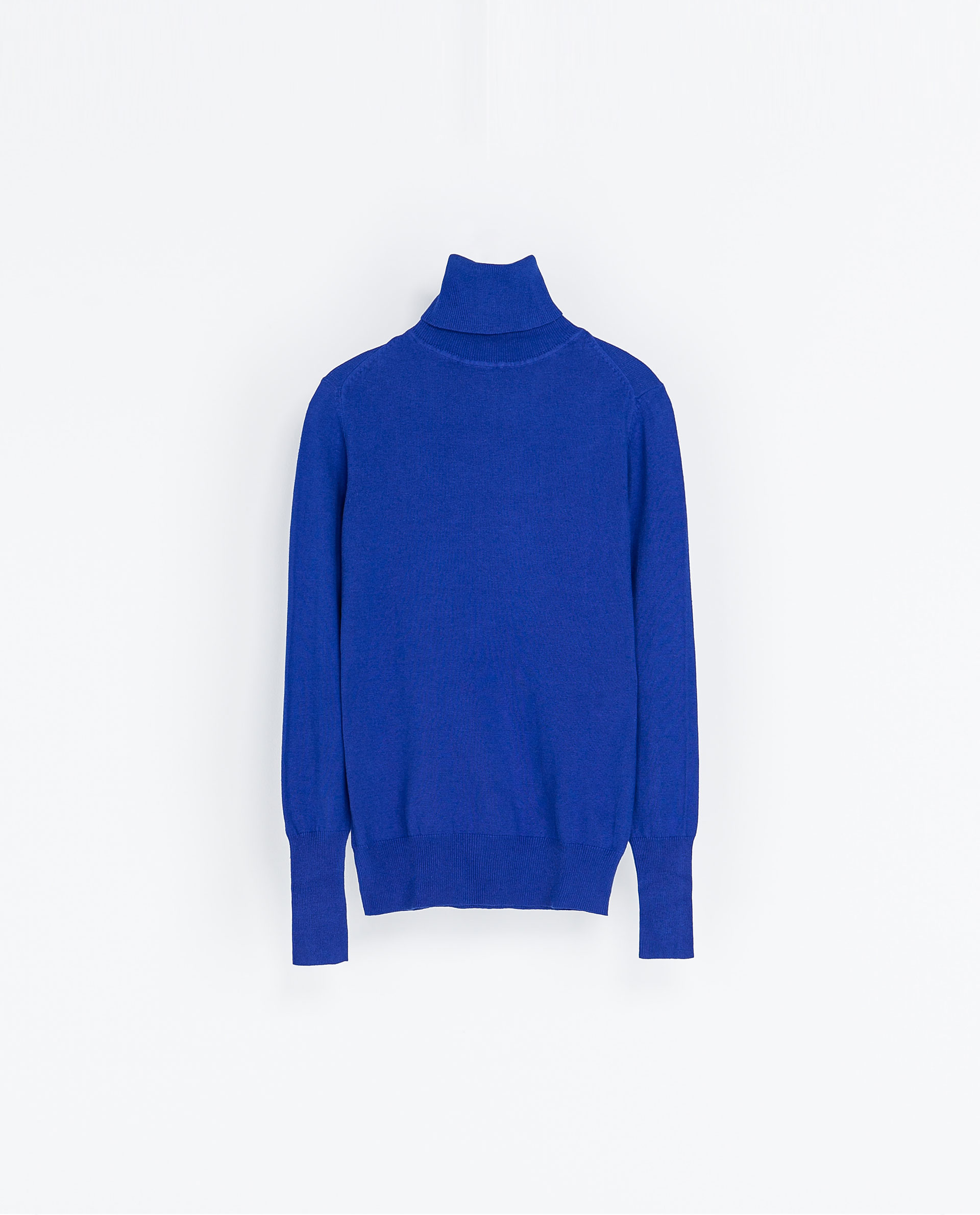 Zara Turtleneck Sweater in Blue Lyst