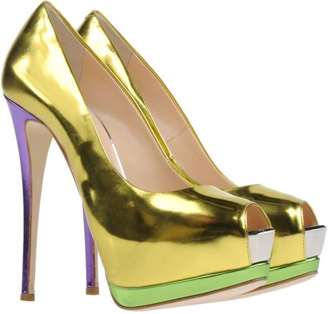 yellow giuseppe heels