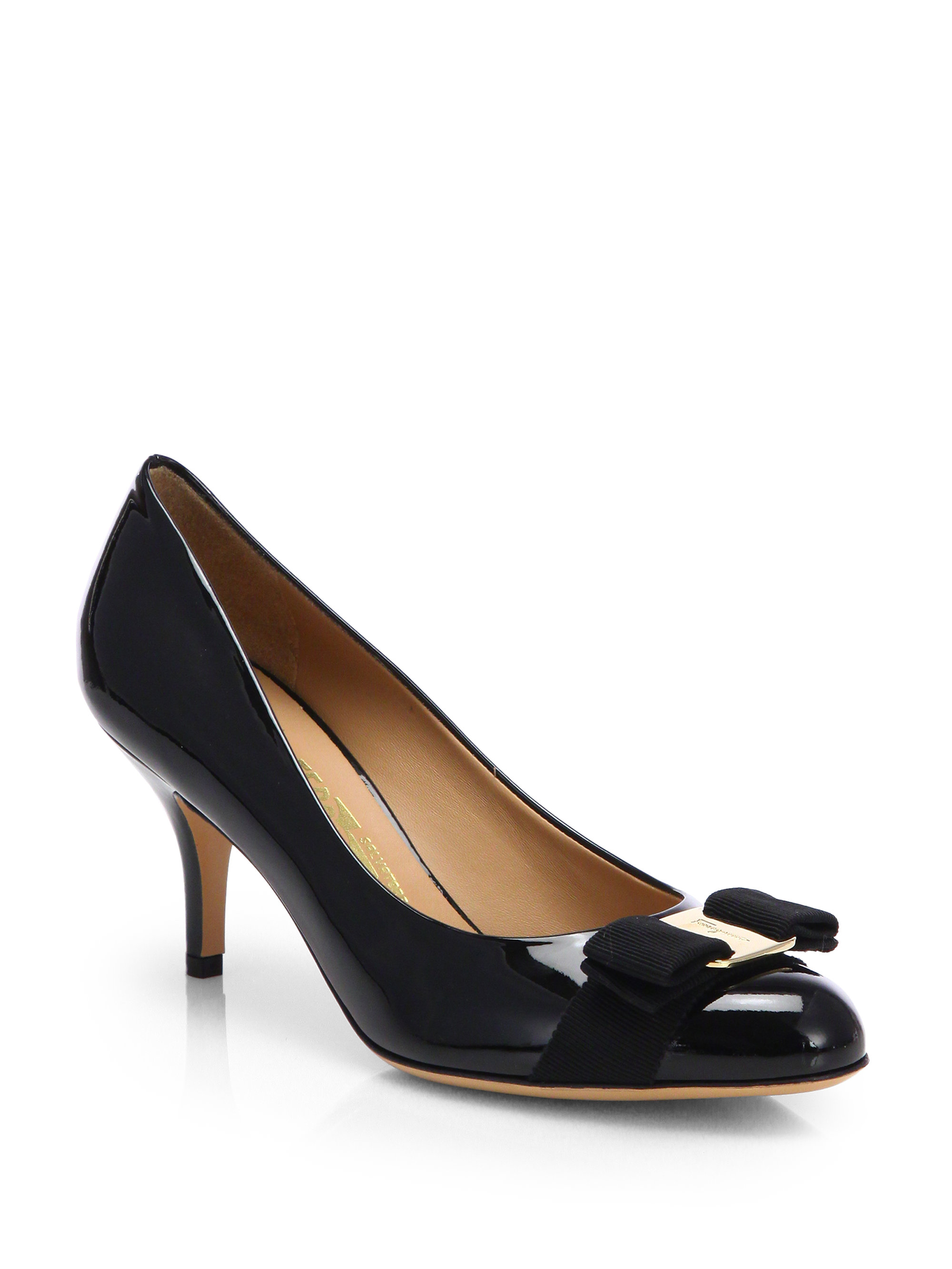 salvatore ferragamo heels with bow