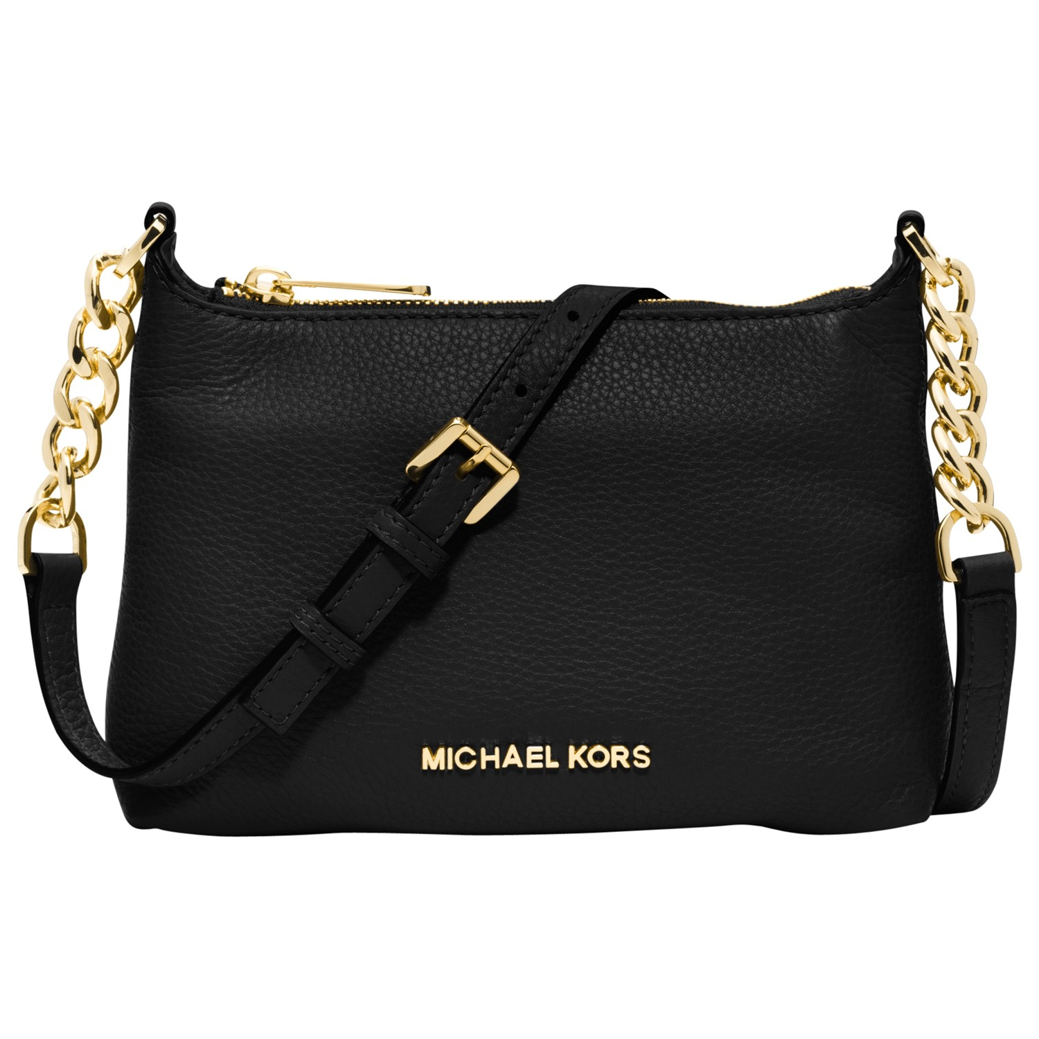 Michael Kors Bedford Chain Strap Across Body Handbag in Black | Lyst