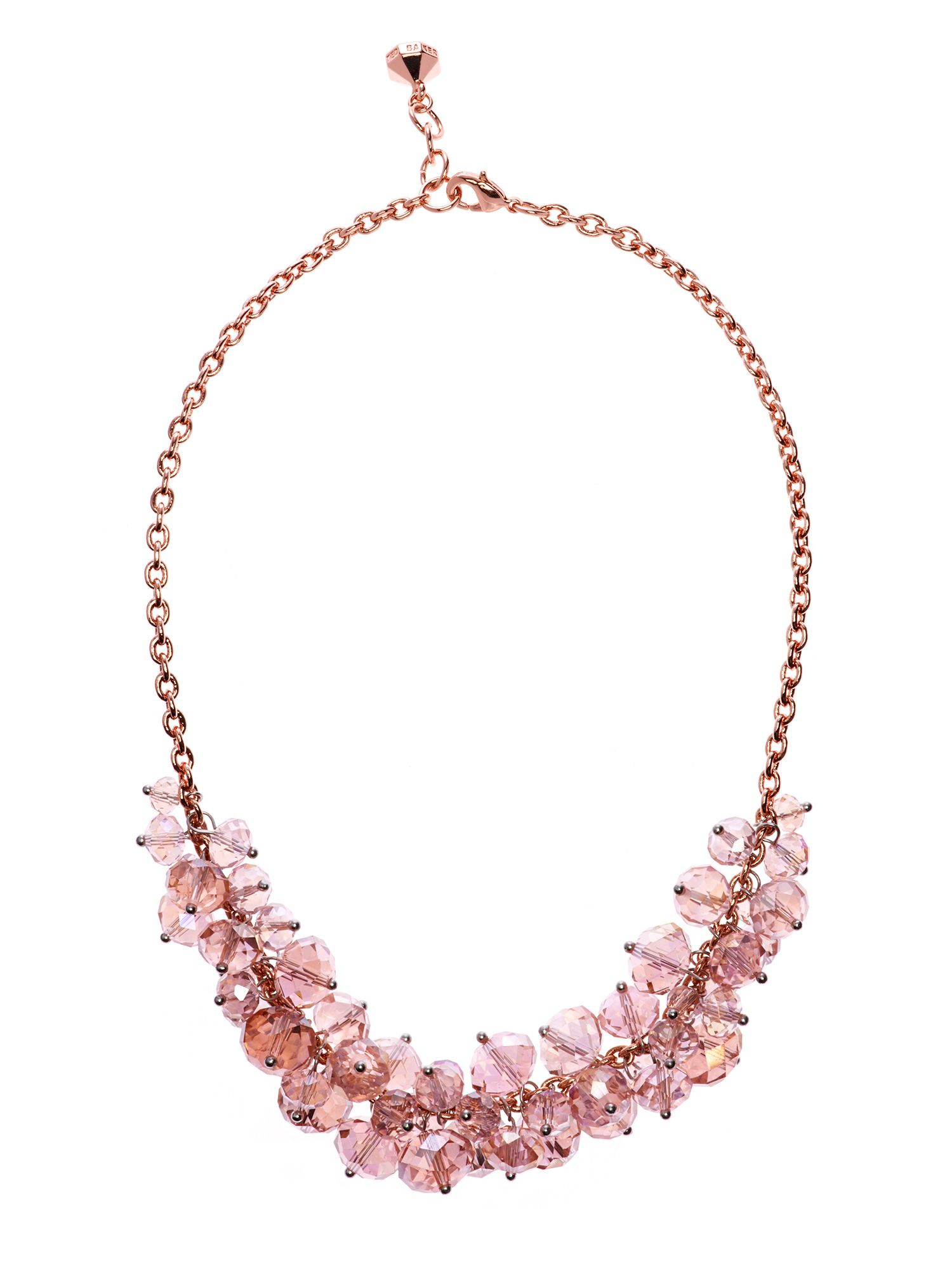 Ted Baker Christabel Bead Cluster Necklace in Pink (Rose Gold) Lyst