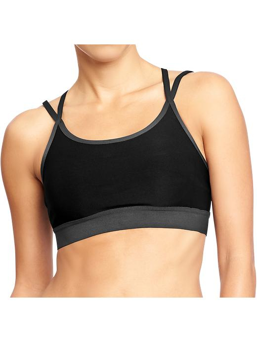 Old Navy Active Doublestrap Sports Bras in Black (Black Jack) Lyst