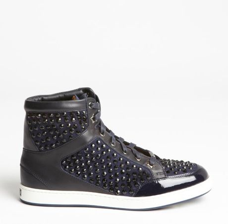 navy blue jimmy choo shoes