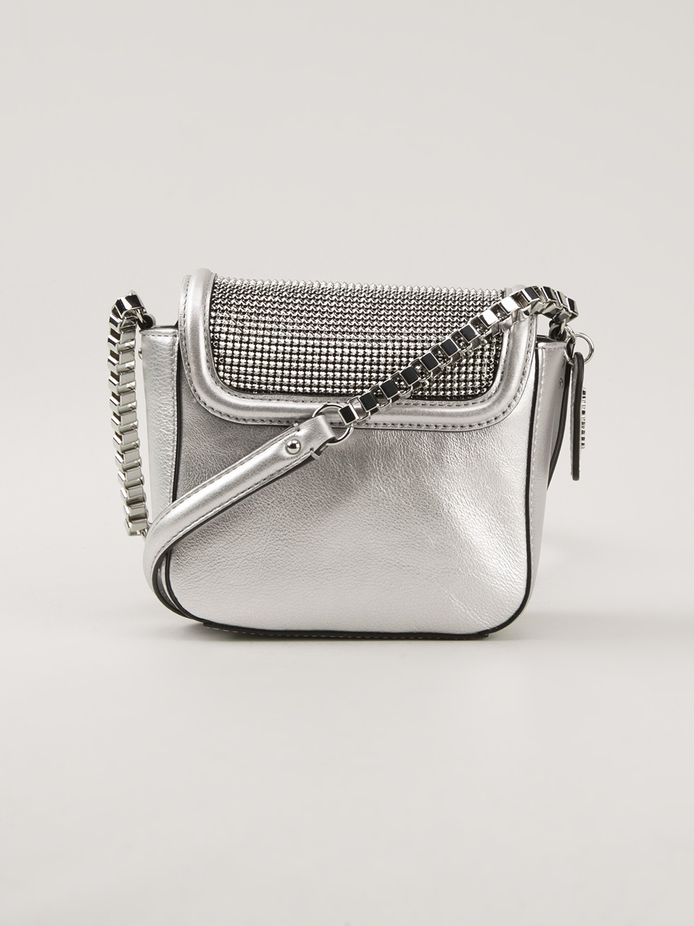 Karl Lagerfeld Embellished Shoulder Bag in Silver (metallic) Lyst