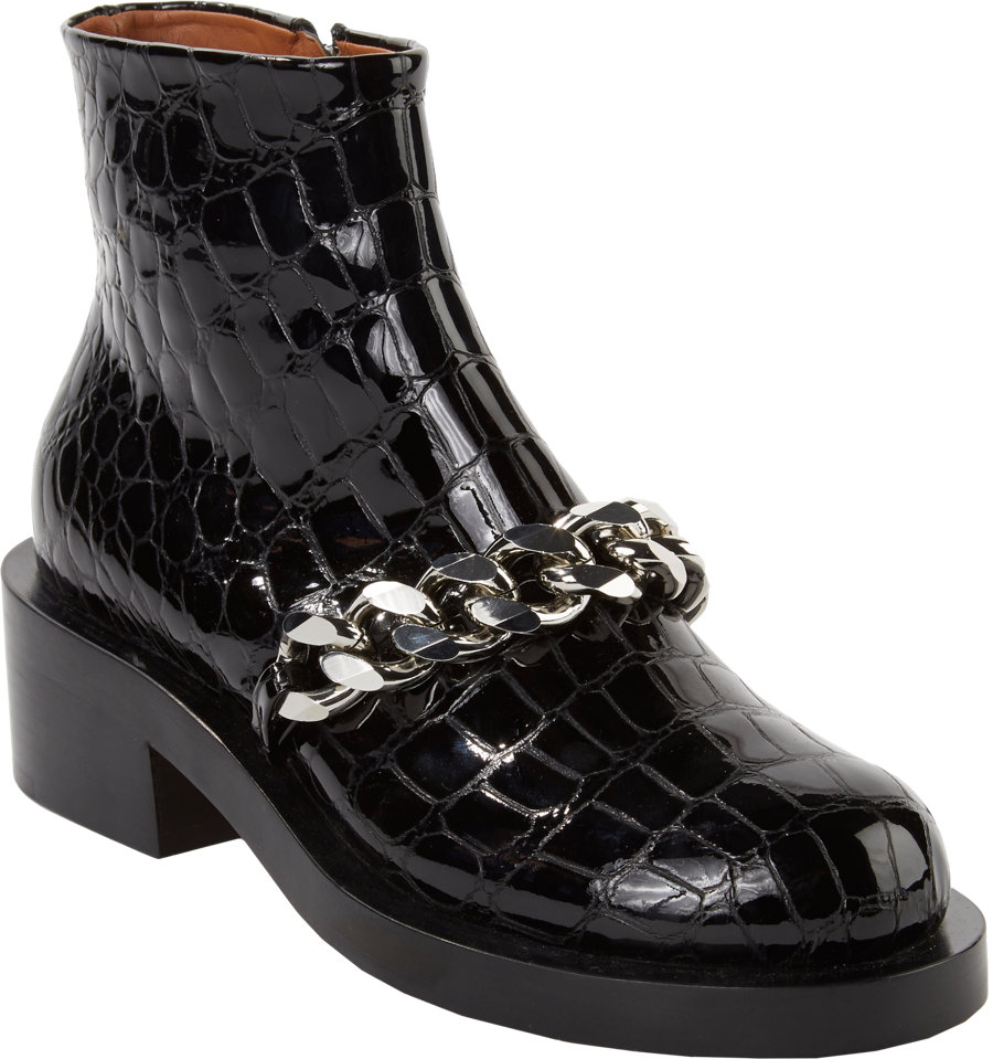 givenchy boots with chain