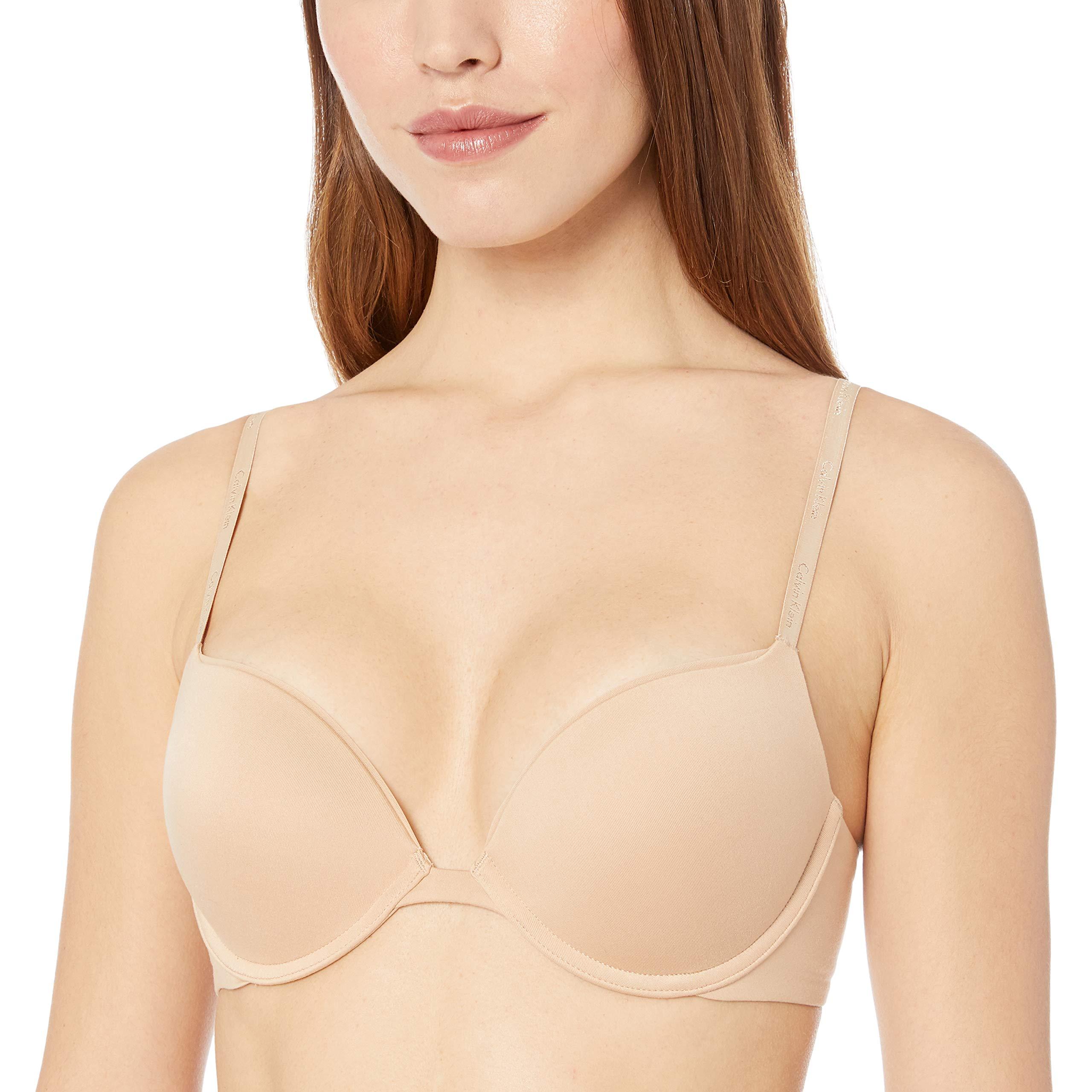 Calvin Klein Constant Push Up Plunge Bra In Natural Lyst