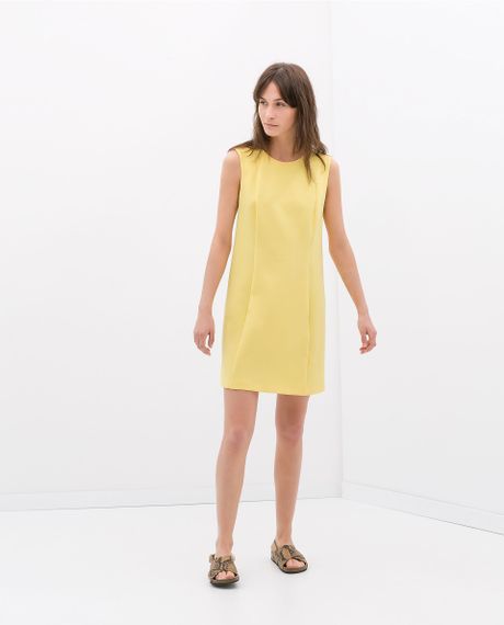 Zara Dress with Pockets in Yellow