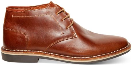 steve madden men's harken chukka boot cognac