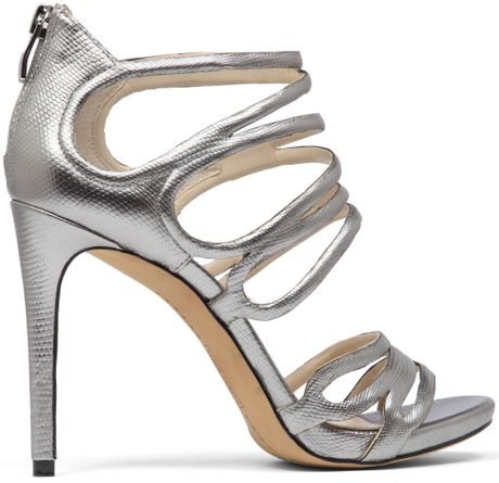 vince camuto silver flat sandals