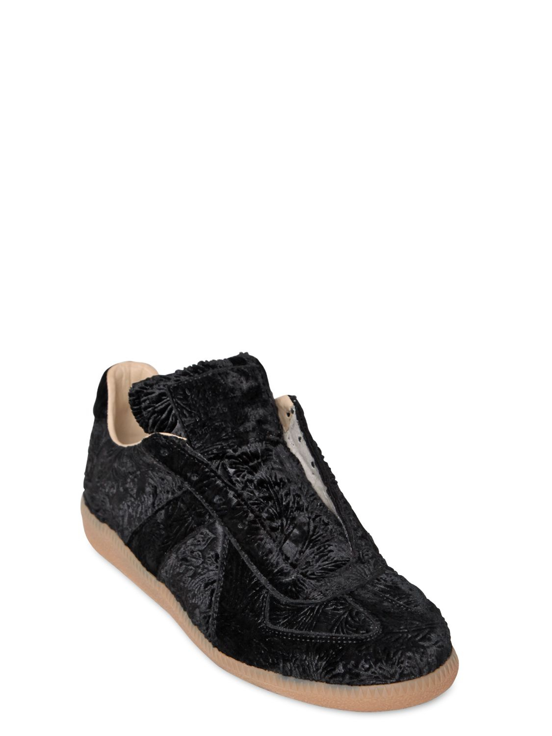 maison margiela sneakers mens maison margiela arabesque cotton sneakers in black maison margiela sneakers mens maison margiela arabesque cotton sneakers in black