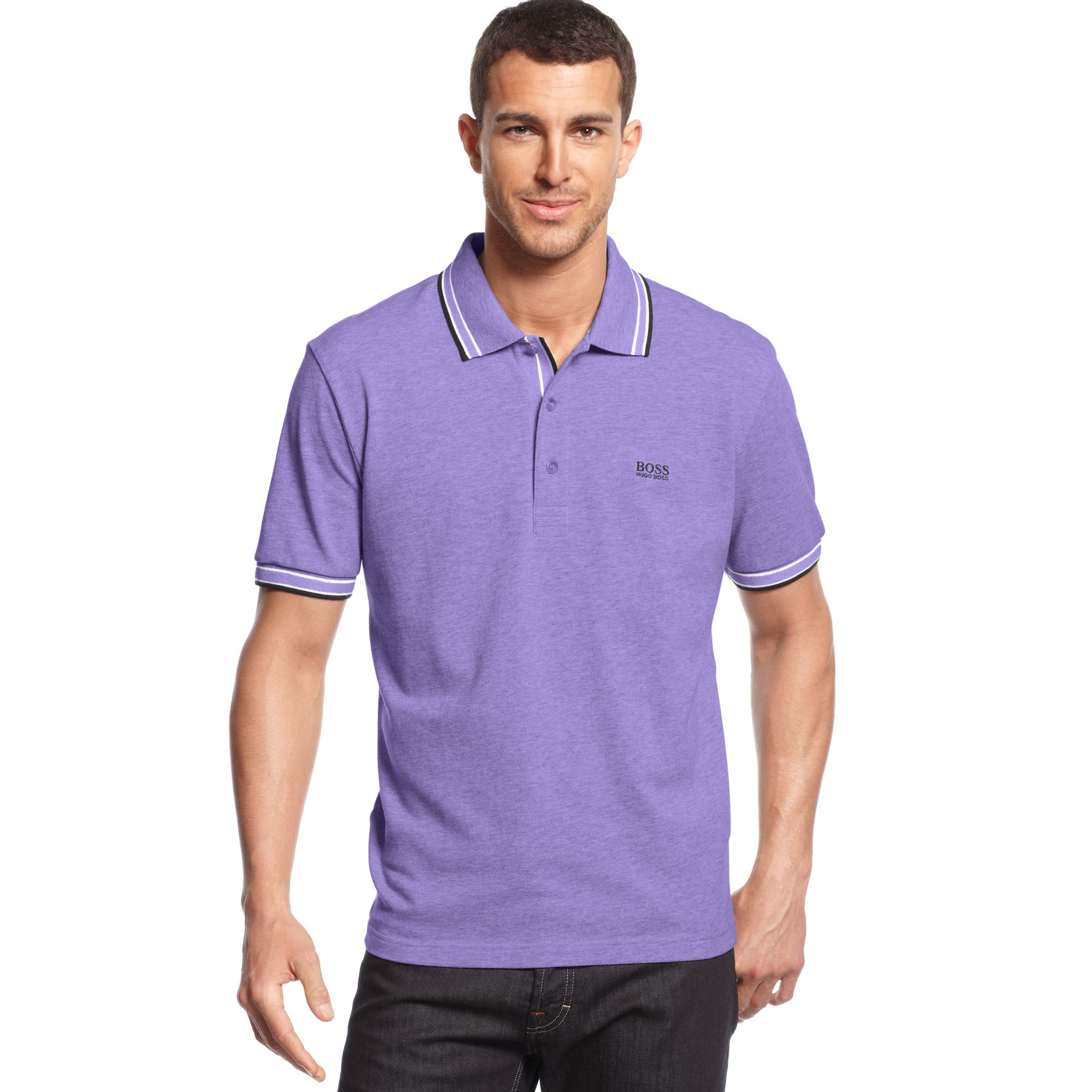 Hugo Boss Boss Green Polo Shirt Paddy Polomodern Fit in Purple for Men