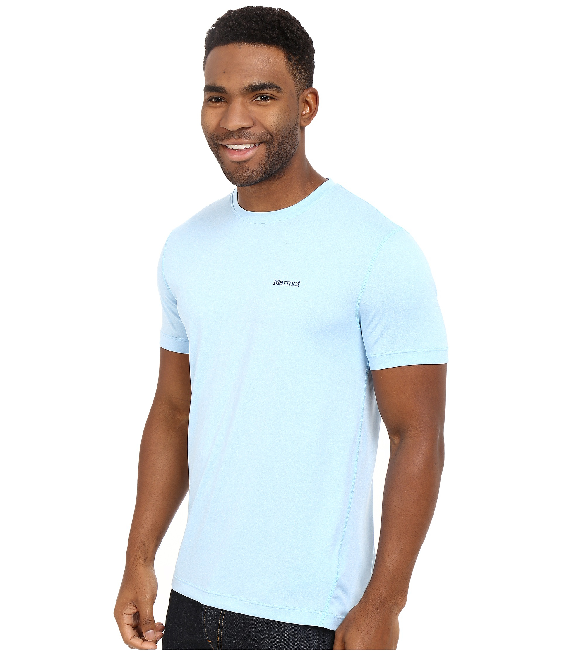marmot-light-blue-heather-conveyor-ss-te