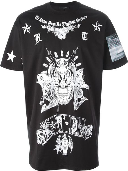 givenchy skeleton t shirt