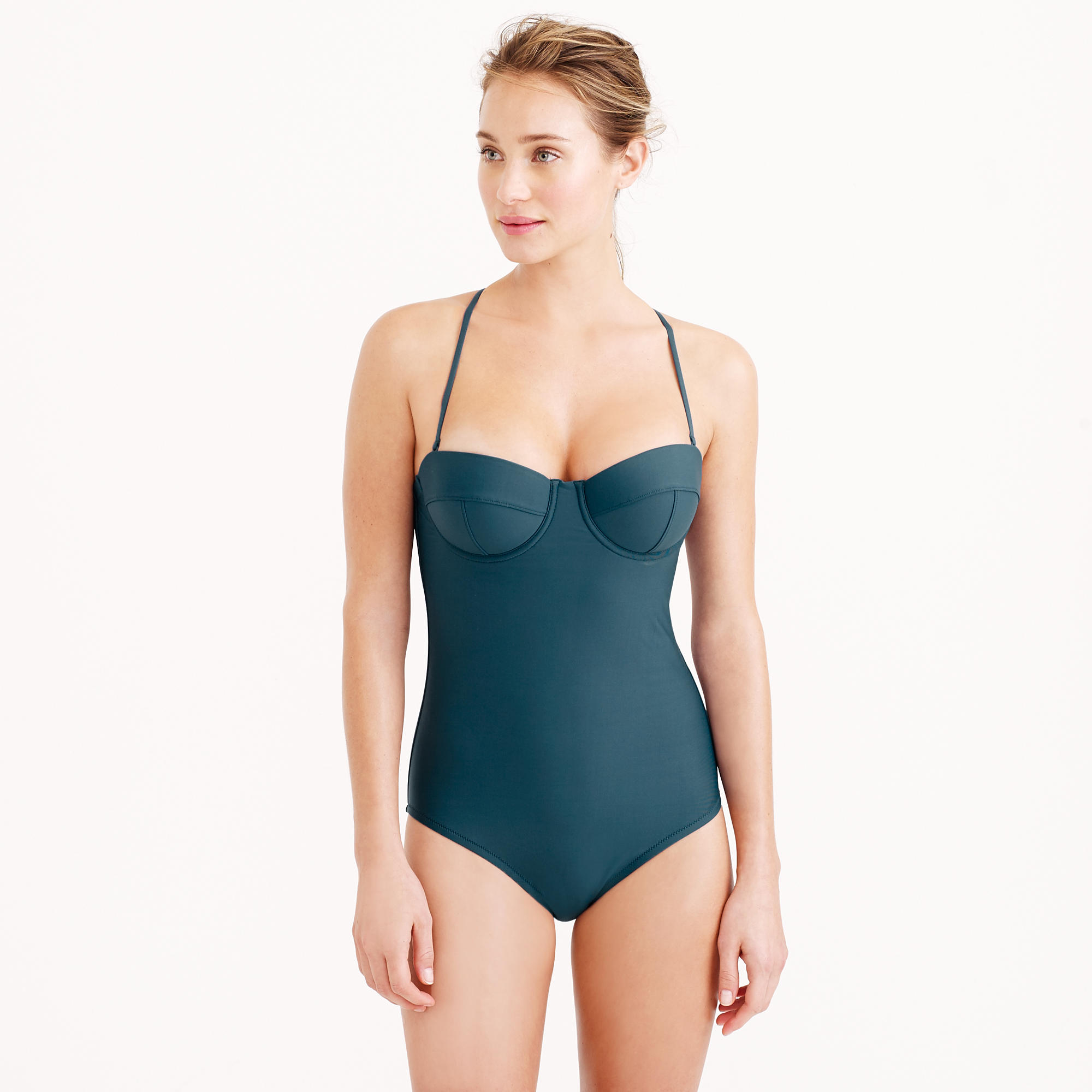 J.crew Underwire OnePiece Swimsuit in Blue (peacock blue) Lyst