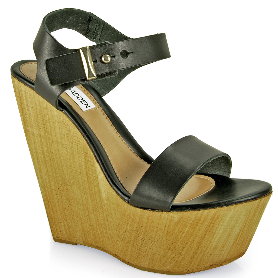 black wedge heels steve madden