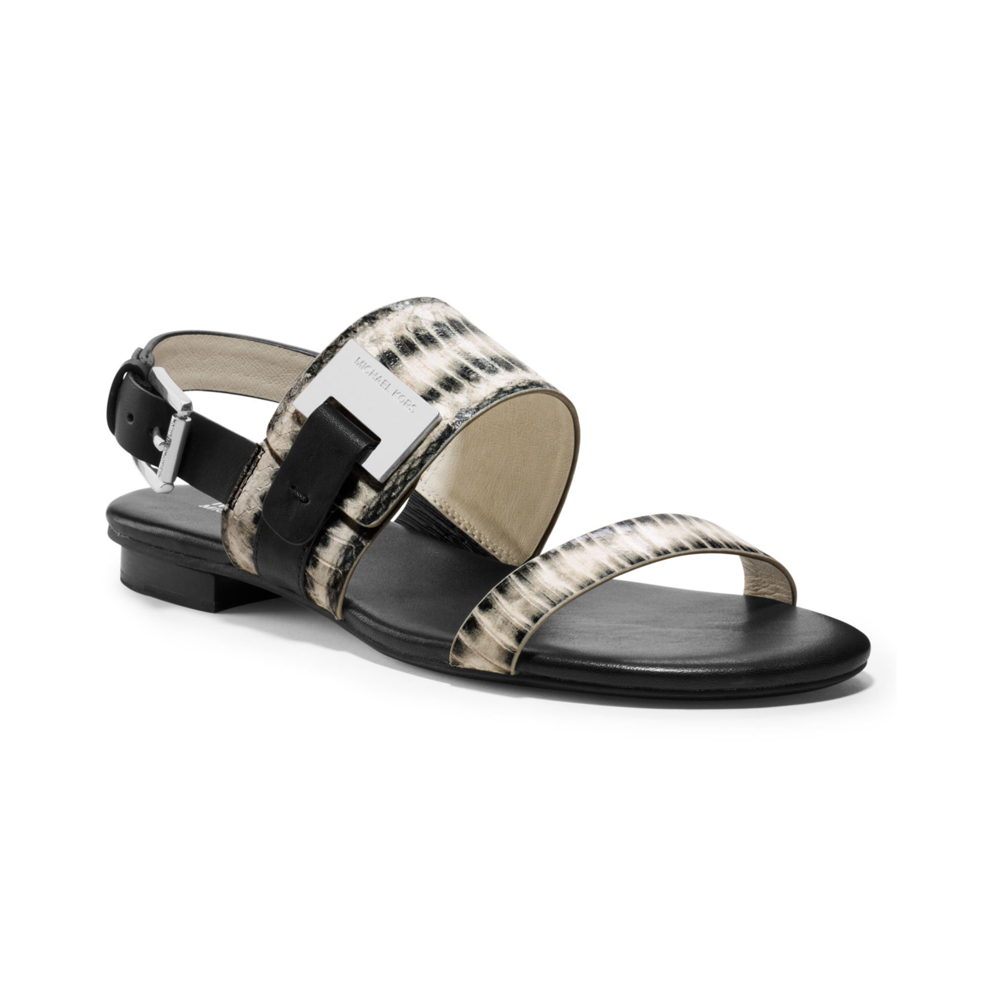 michael kors white flat sandals