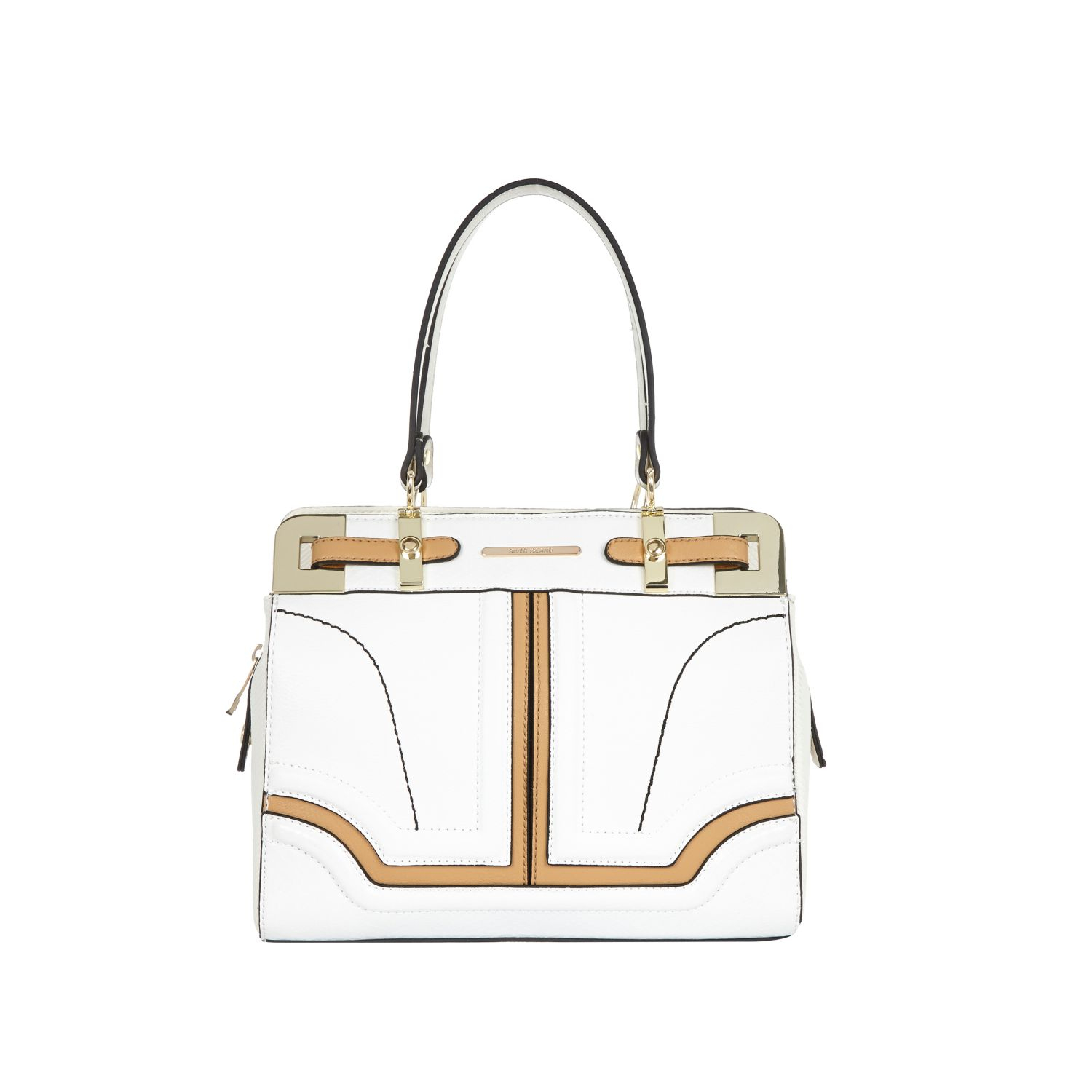 River Island White Color Block Mini Structured Tote Bag in White Lyst