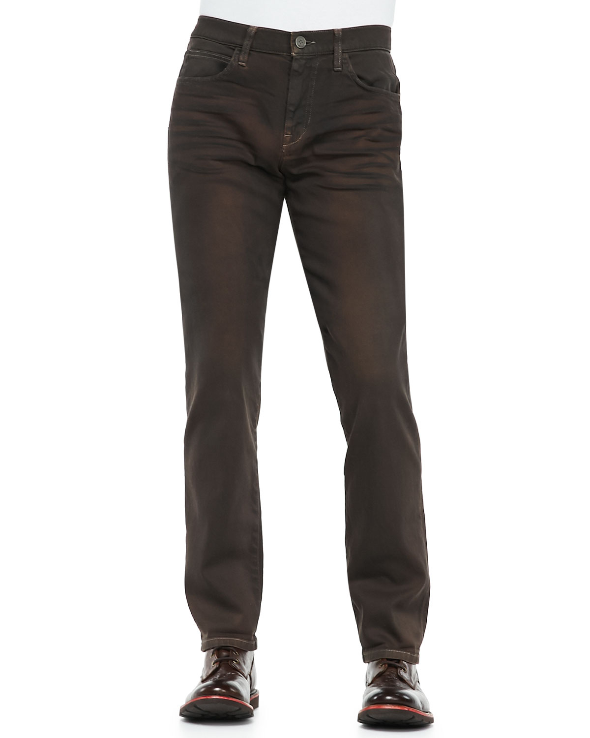 Joe's Jeans Birxton Brown Oil Jeans in Brown for Men Lyst