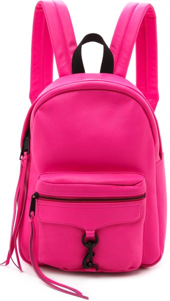 Rebecca Minkoff Mab Backpack Hot Pink in Pink (Hot Pink) | Lyst