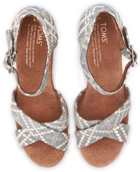 toms denim wedge shoes