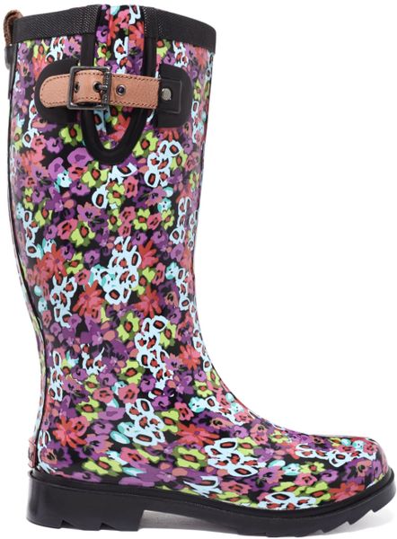 chooka floral rain boots