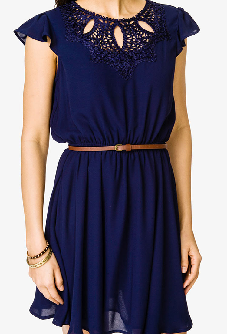 forever 21 navy blue dress