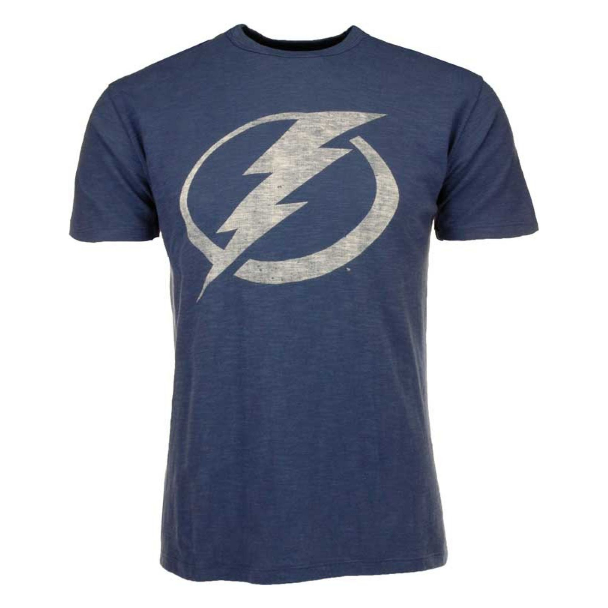 47 Brand Mens Shortsleeve Tampa Bay Lightning Scrum Logo Tshirt in Blue