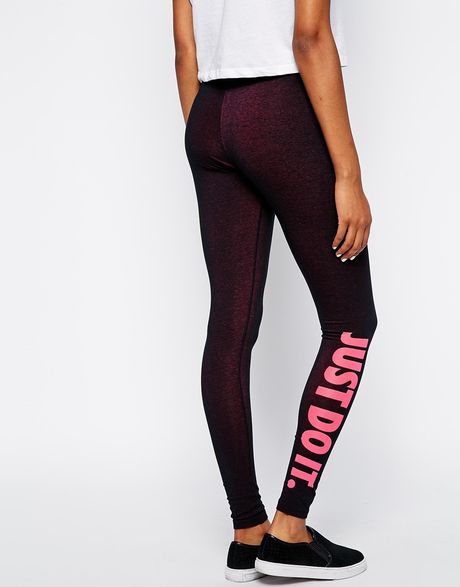 nike leggings just do it black