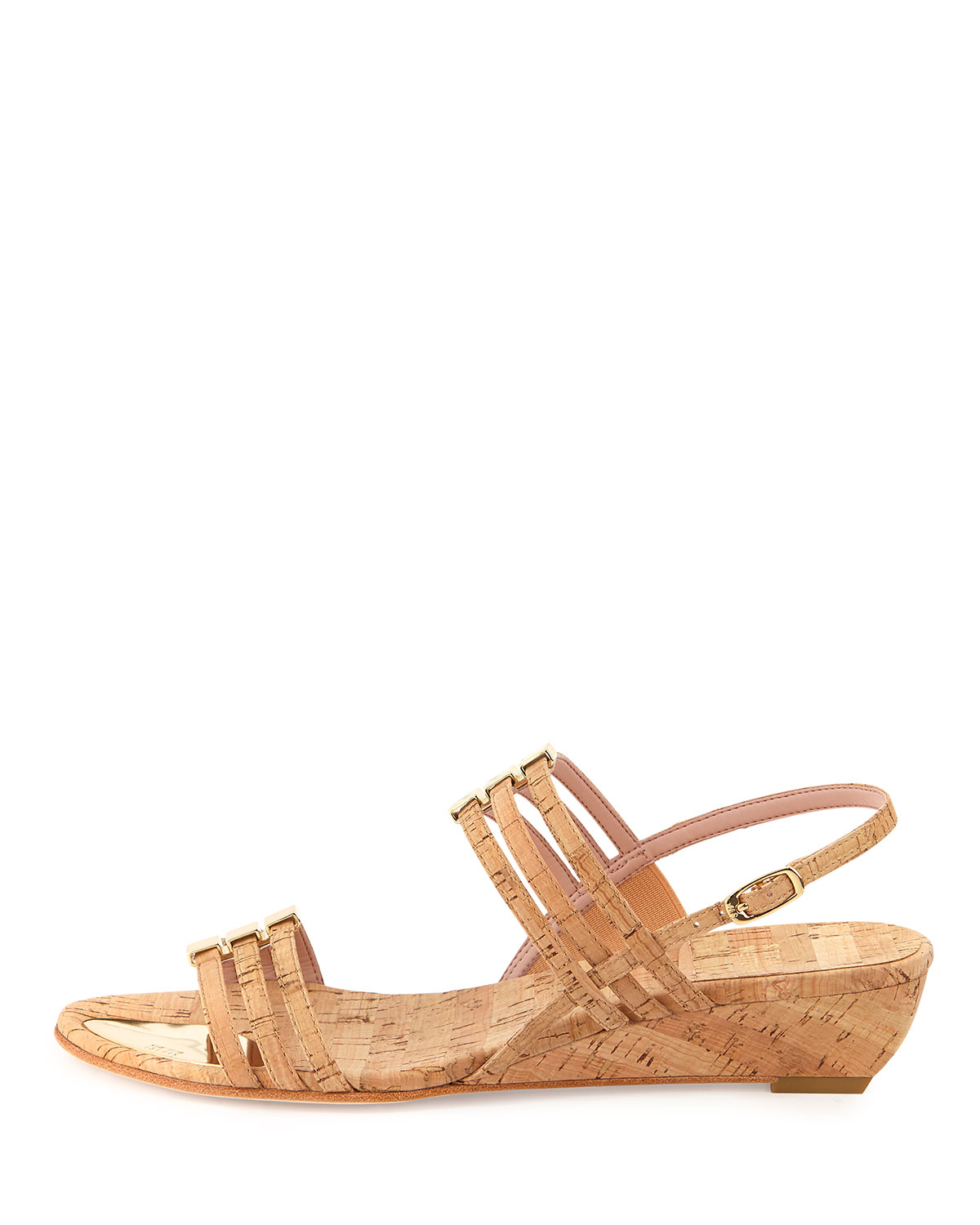 Stuart Weitzman Playful Cork Wedge Sandal Natural in Beige (NATURAL) Lyst