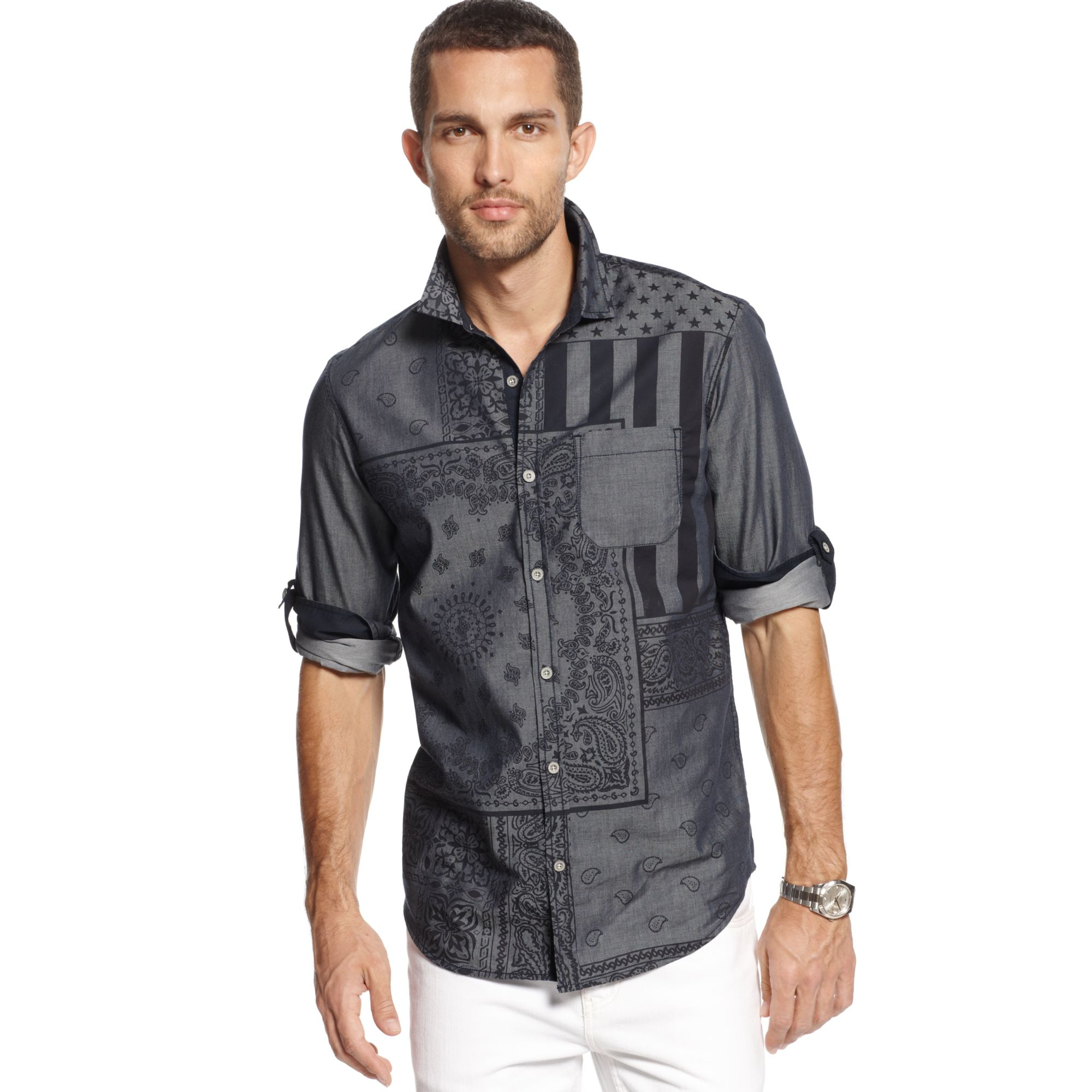 Inc International Concepts Murica Shirt in Blue for Men (Blue Combo) Lyst