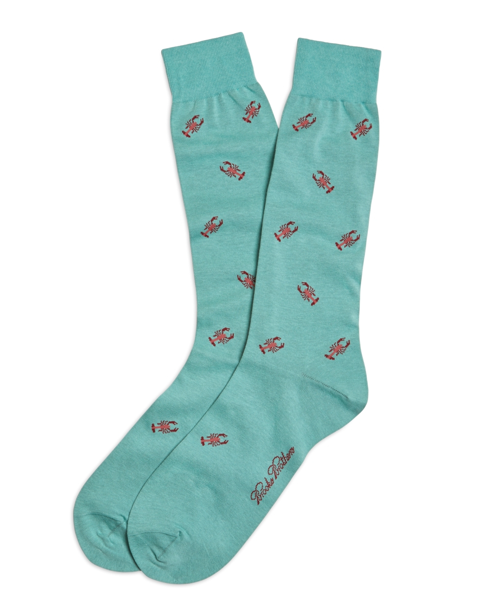 Brooks Brothers Lobster Crew Socks In Green For Men Lyst 