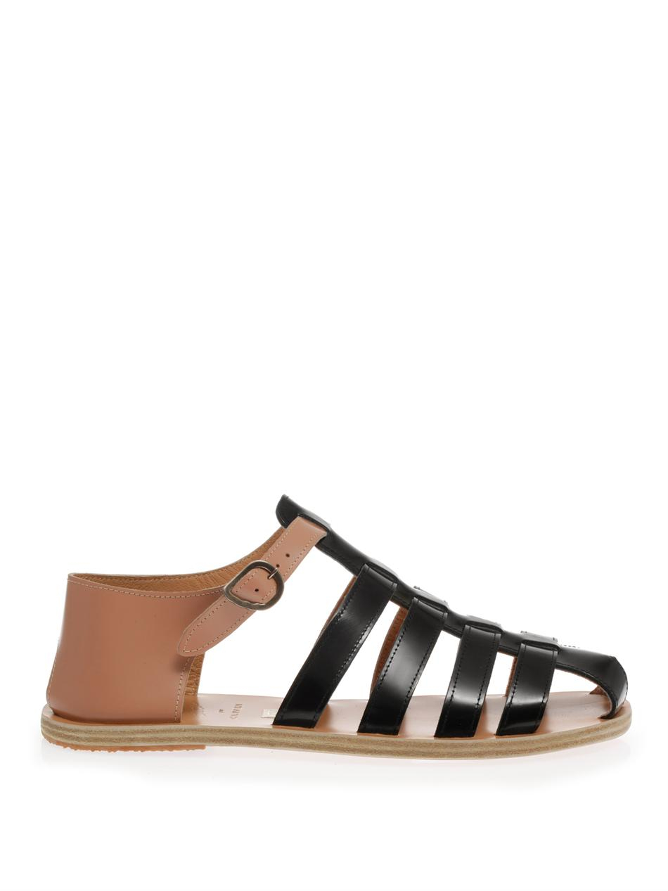 Ancient Greek Sandals X Carven Homer Sandals in Black for Men | Lyst