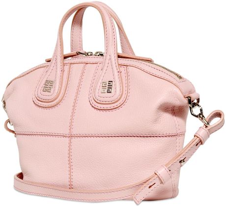 Givenchy Mini Nightingale Grained Leather Bag in Pink (LIGHT PINK) | Lyst