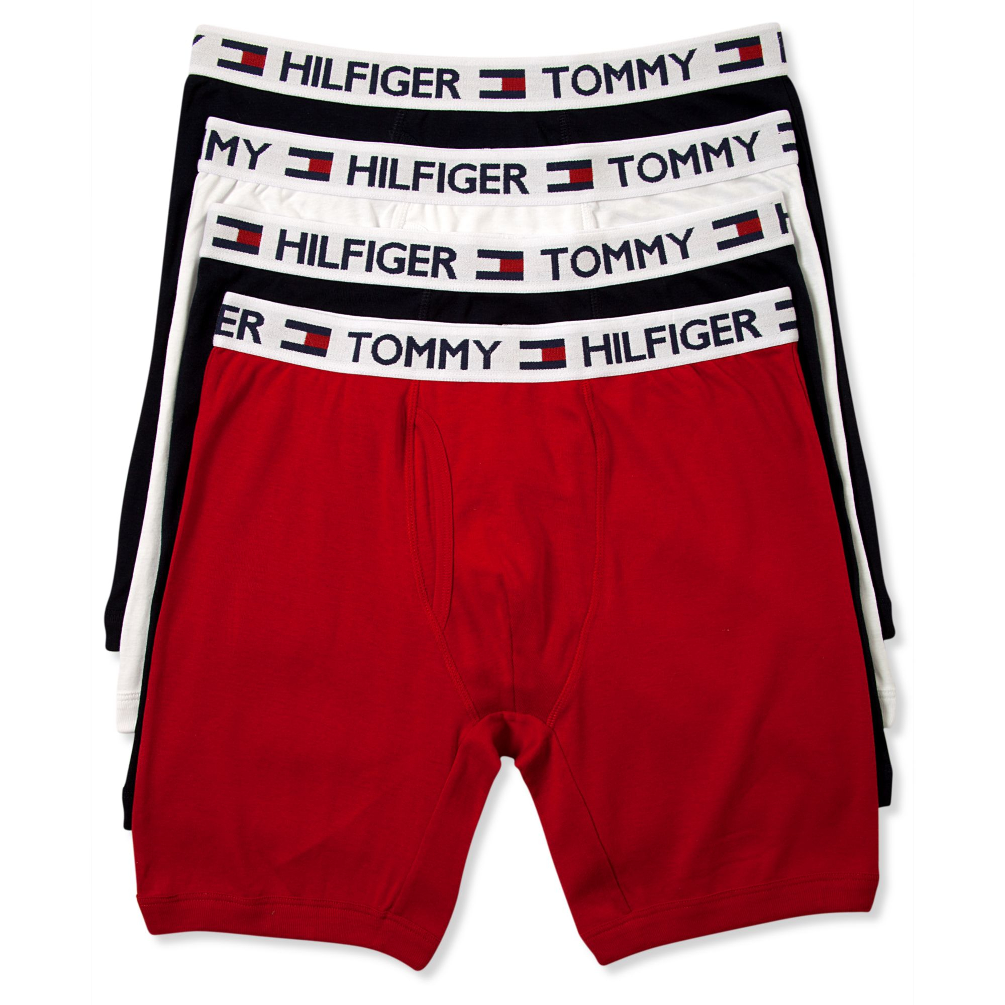 Tommy Hilfiger Athletic Boxer Brief 4Pack in Red for Men (red/white