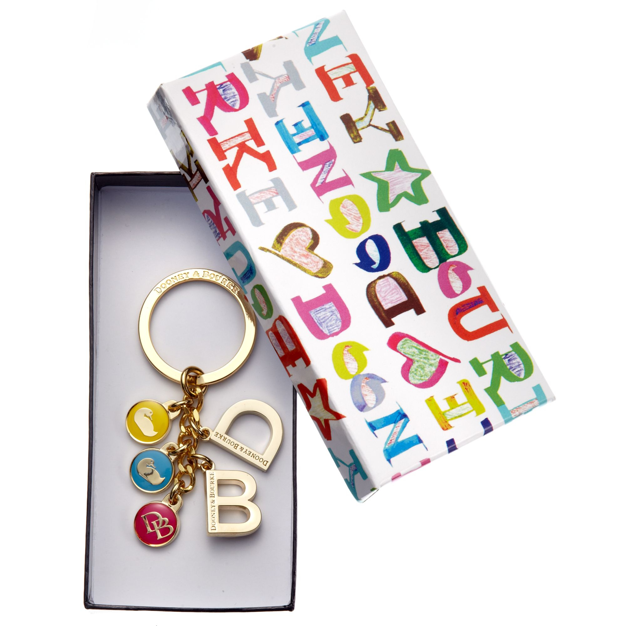 Dooney & Bourke Signature Charm Key Chain in Gold Lyst