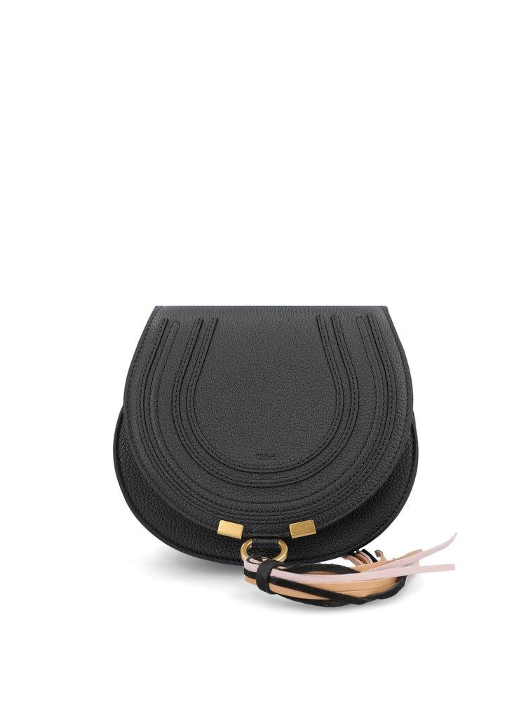 Chloé Marcie Small Saddle Bag in Gray Lyst