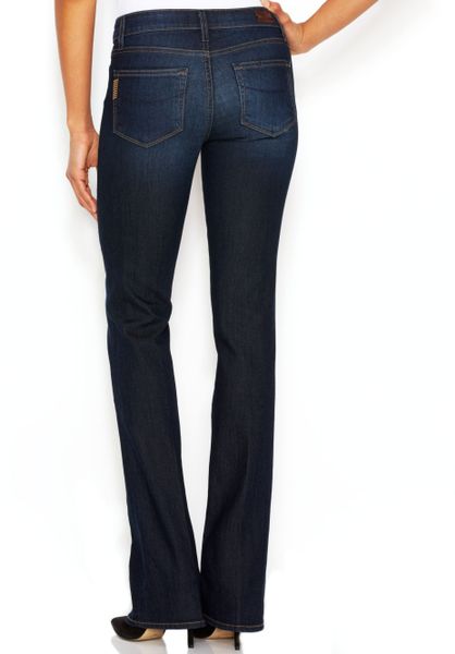 Paige Paige Petite Manhattan Bootcut Jeans in Blue (Moonrise) | Lyst