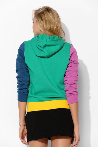 adidas colour block hoodie