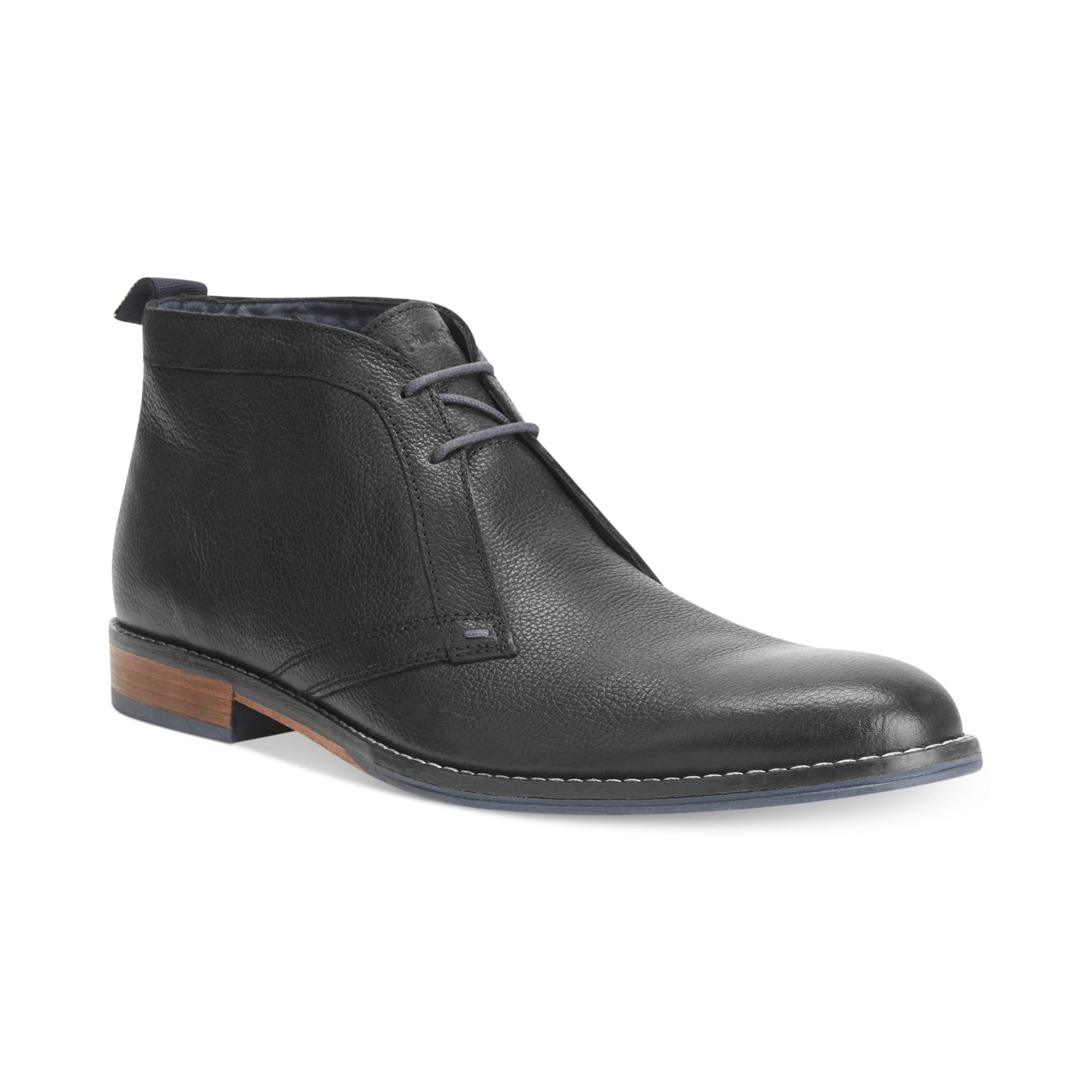 Hush PuppiesÂ® Chukka Style Boots in Black for Men (Black Leather)