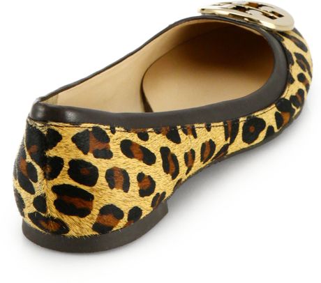 tory burch leopard flat