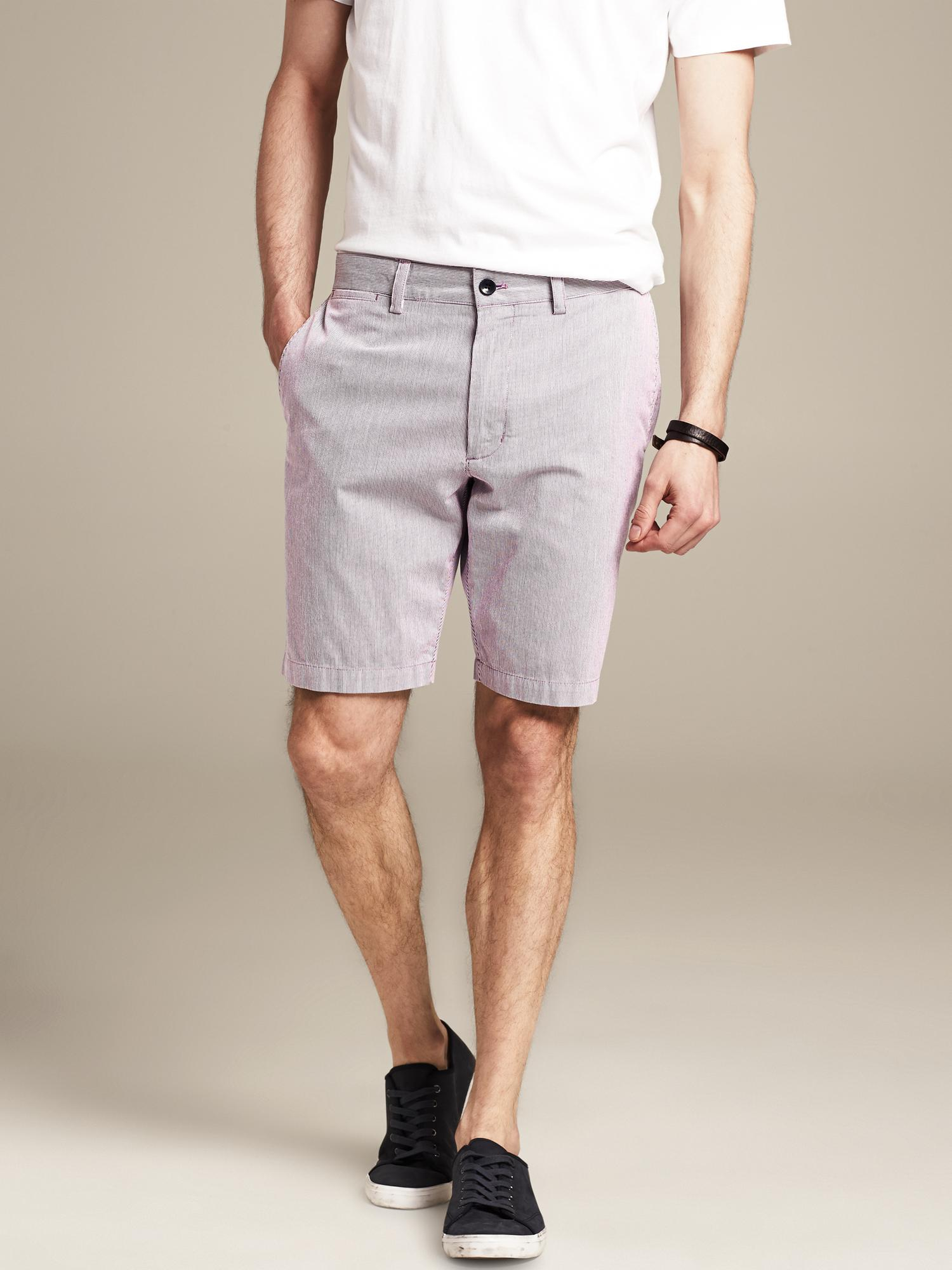 Banana Republic Aiden Slim Fit Corded Short Purple in Purple for Men Lyst