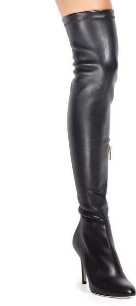 jimmy choo leather over the knee boots