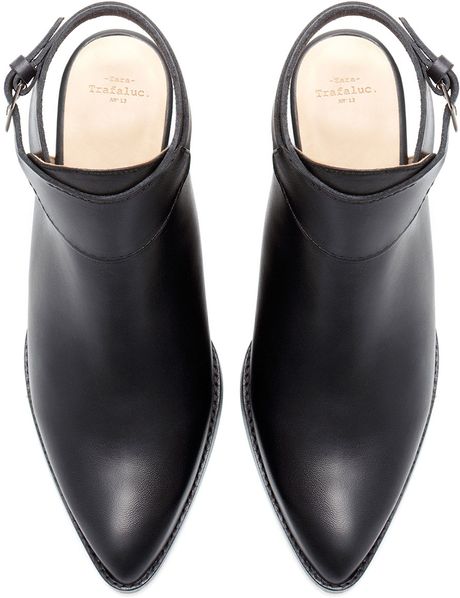 zara black sling backs
