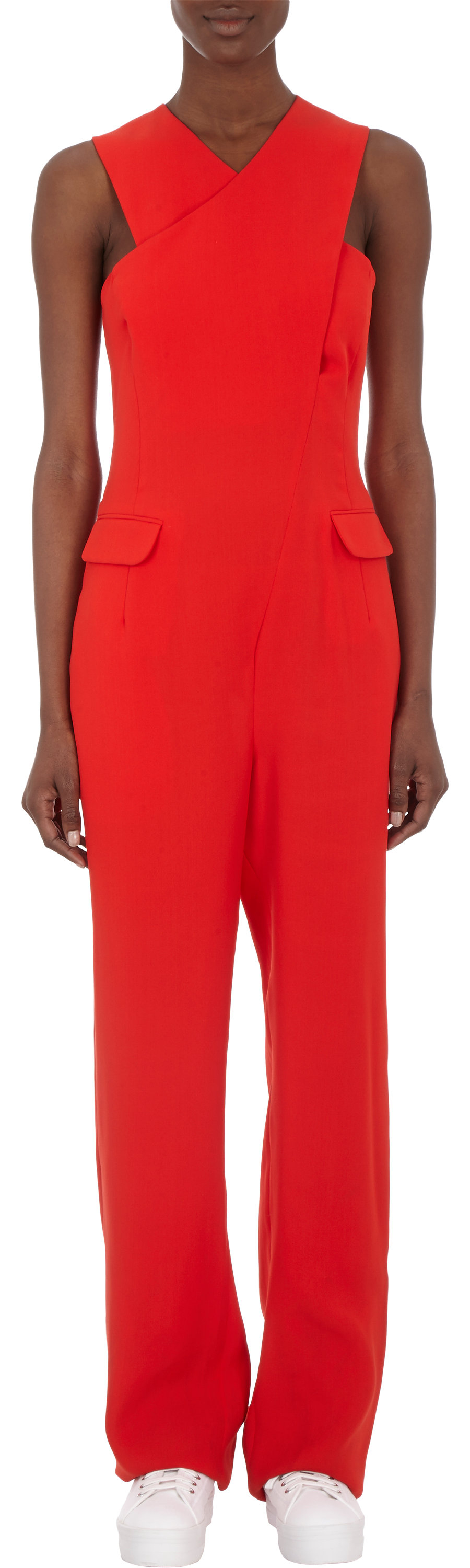 Opening Ceremony Crossfront Jumpsuit in Red Lyst