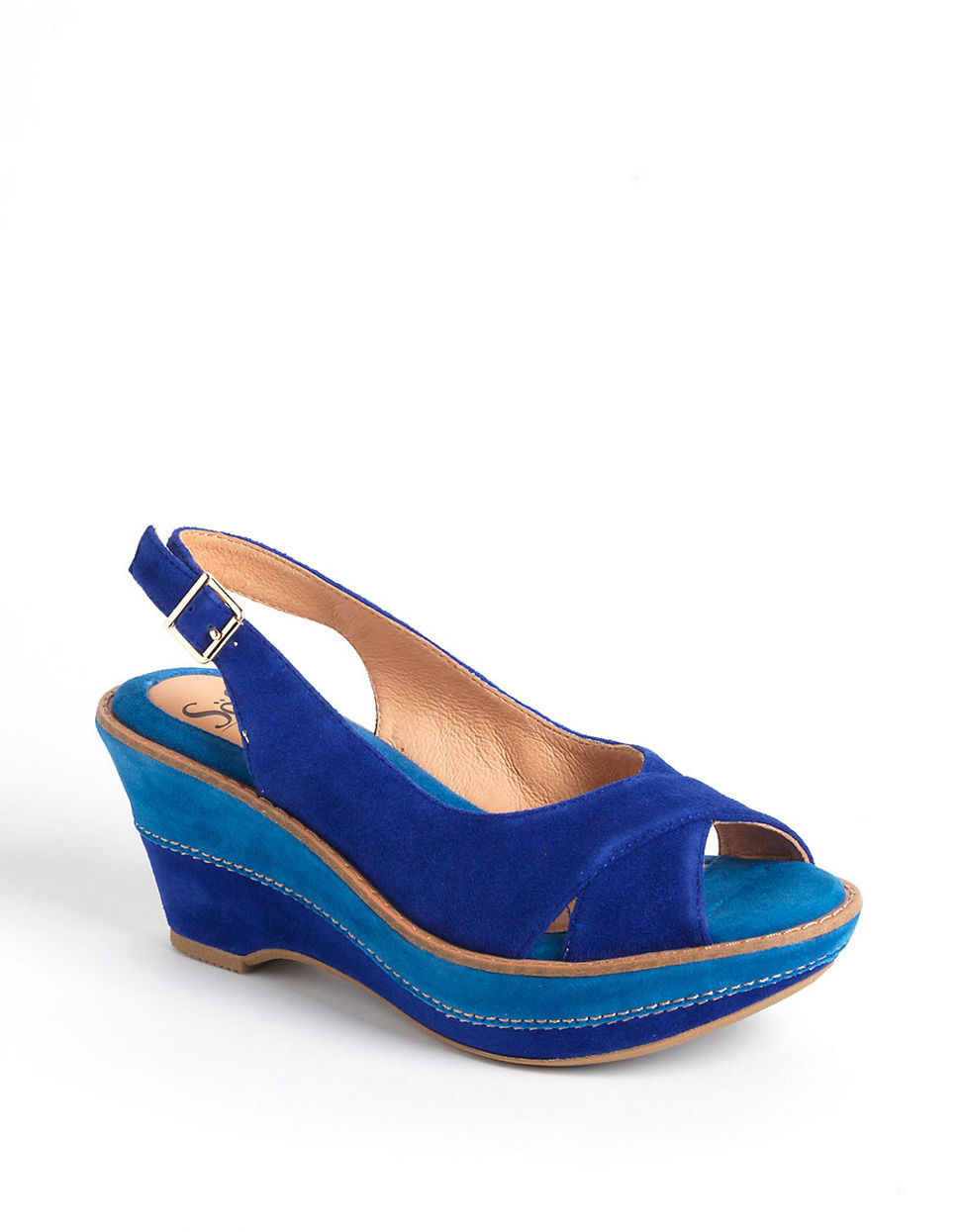 pale blue sling backs