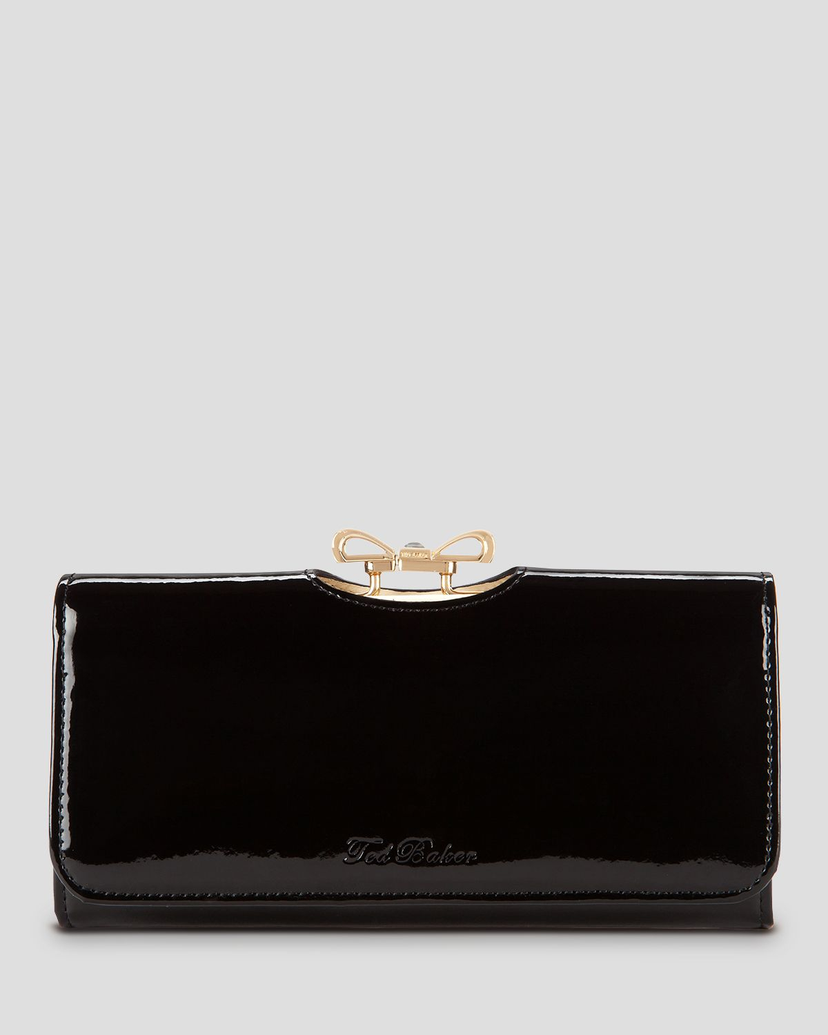 Ted Baker Wallet Crystal Bow Bobble Matinee Continental in Black Lyst