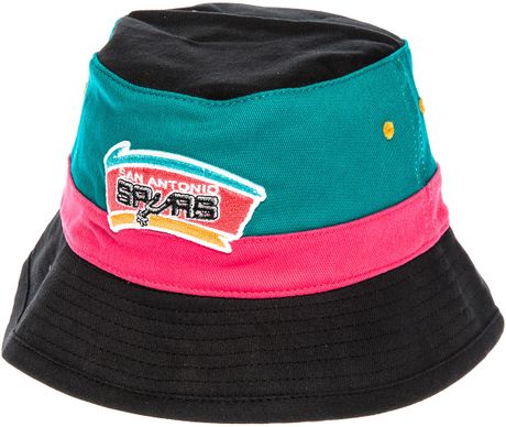 hat spurs bucket antonio san ness mitchell block teal