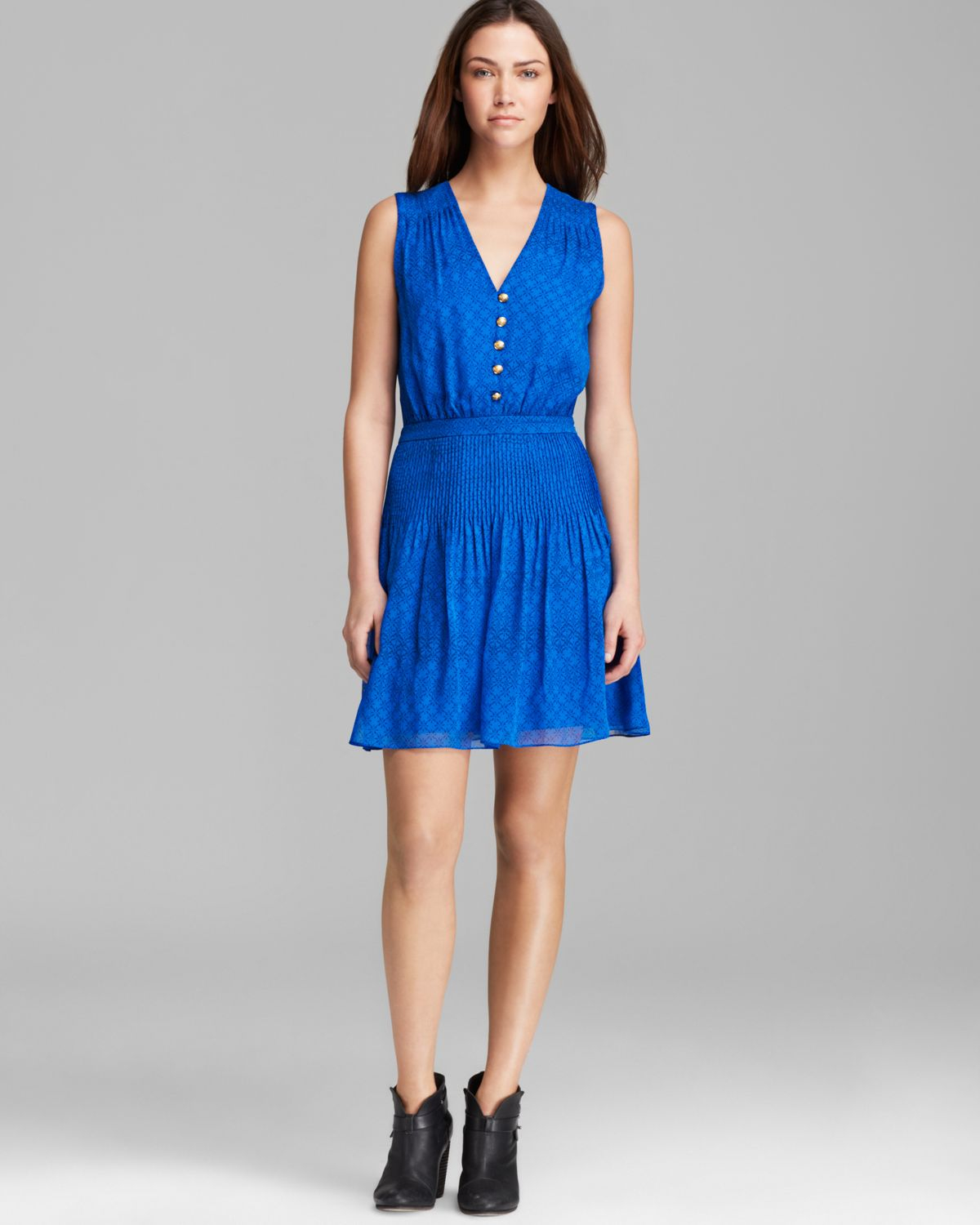 diane furstenberg dress zaeta silk in blue moroccan ditsy blue lyst diane furstenberg dress zaeta silk in blue moroccan ditsy blue lyst